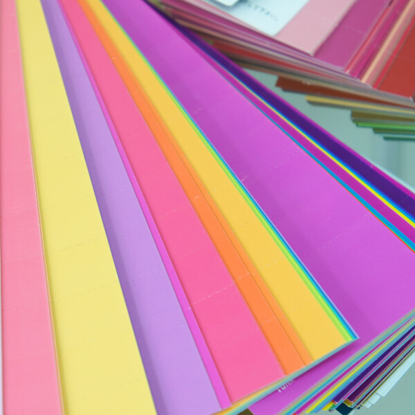 シール ラベル ステッカー色見本・紙見本